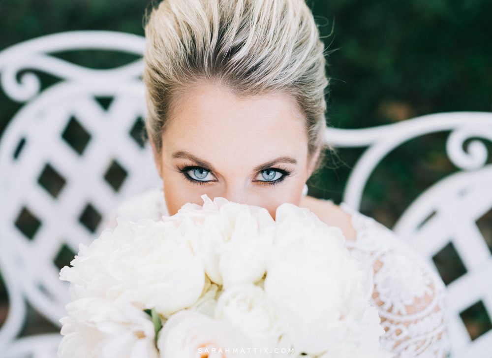 brides blue eyes