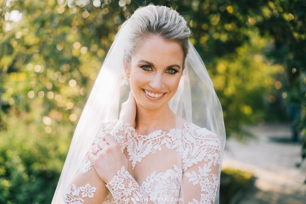 bride smiling