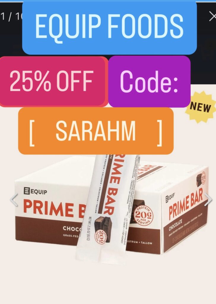 Equip foods discount code